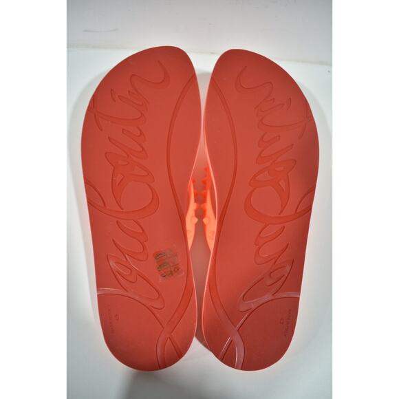 Christian Louboutin Mens Loubi Flip Flop Spikes Flat Drag Thong Sandal 43 10 - Picture 12 of 12